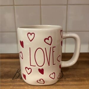 Rae Dunn LOVE Mug with Hearts ❤️